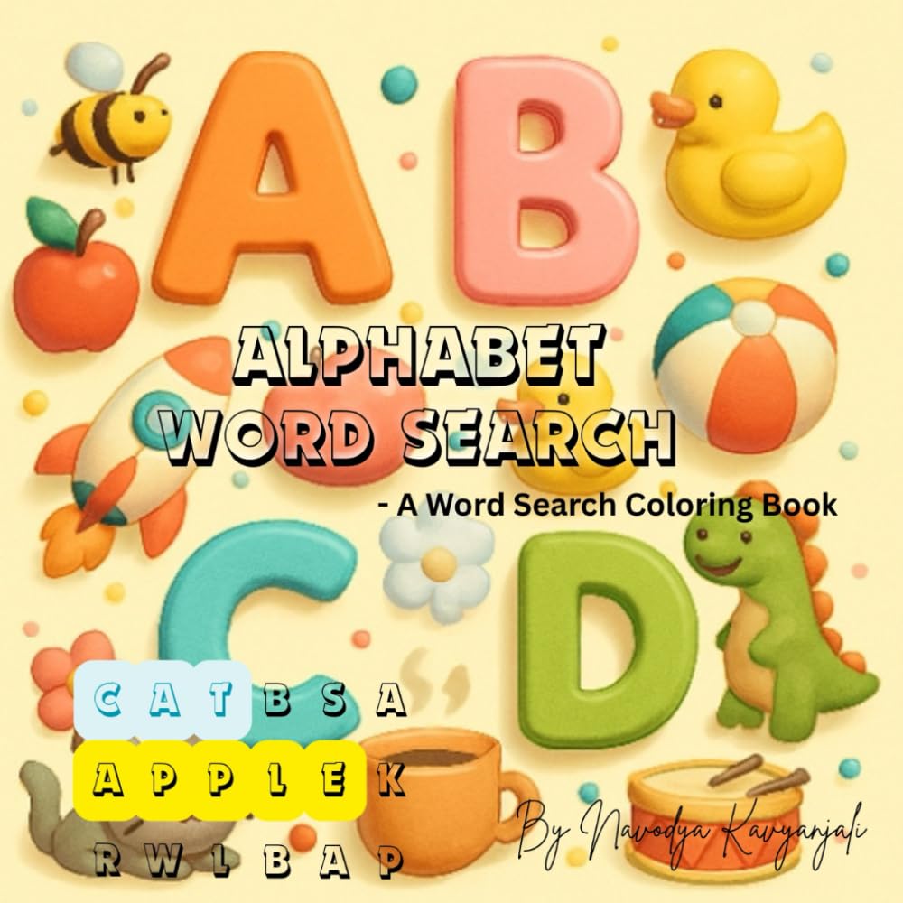 ALPHABET WORD SEARCH: A Word Search Coloring Book