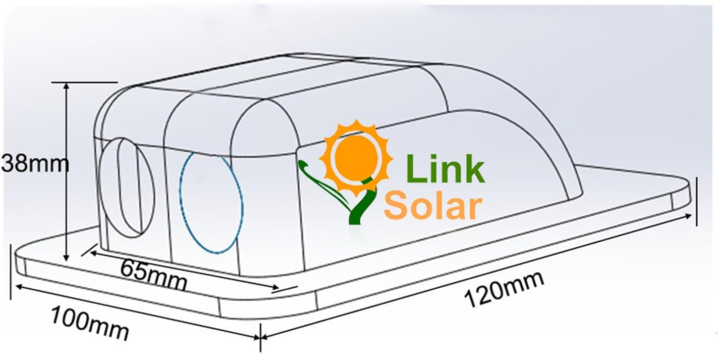 Link Solar Weatherproof ABS Solar Double Cable Entry Gland for All Cable Types 2mm² to 6mm² for Solar Project on Rv, Campervan, Boat : Patio, Lawn & Garden
