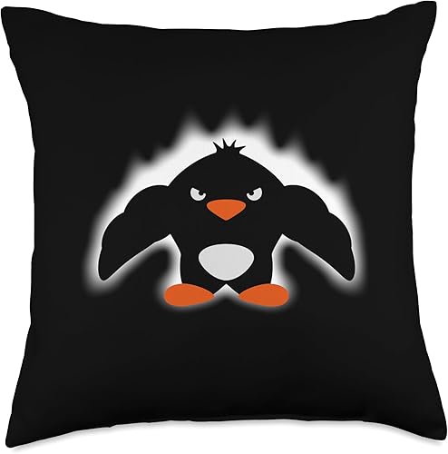 Miniatura 5 de Muscular Biceps Penguin Workout Funny Bodybuilder Almohada de entrenamiento muscular, bíceps, pingüino, bestia, divertida, culturista, 16 x 16