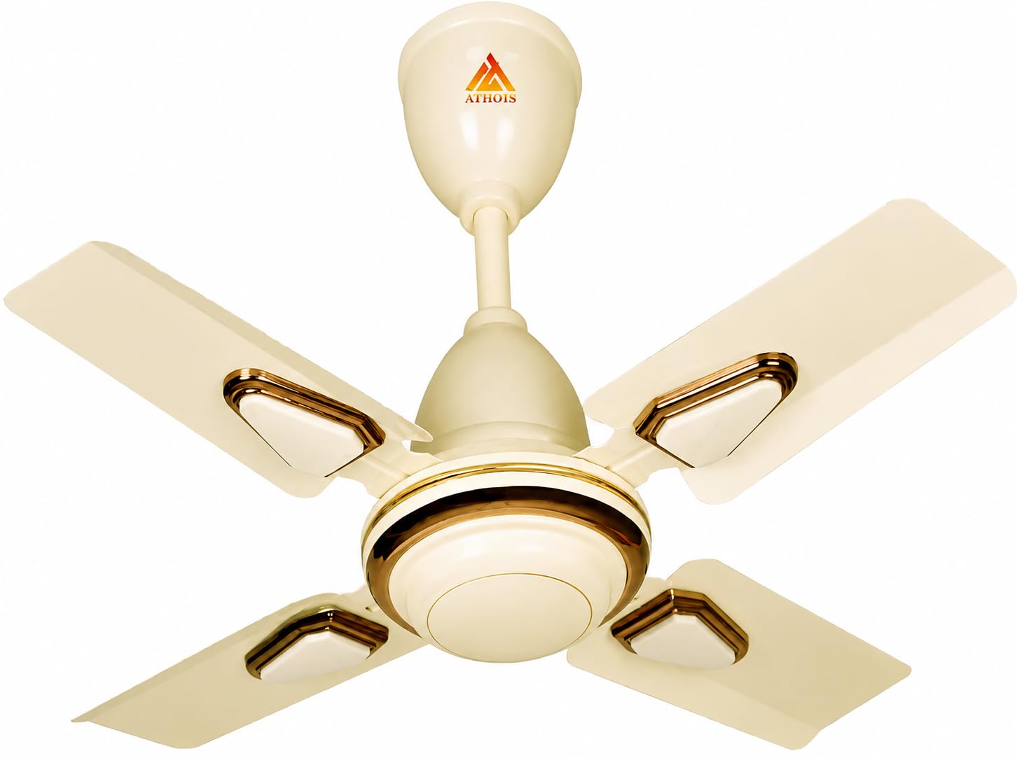Athots Affleck Ultra 600mm (24 Inch) High Speed Ceiling Fan | Energy Efficient Motor | Anti-Dust Blades | Ideal for Kitchen, Office & Small Room | 24 Months Warranty | (Ivory)