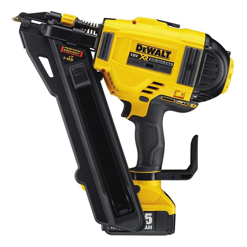 DeWalt Lot de Cloueuse, 1, jaune – Noir, dcn693p2 Batterie