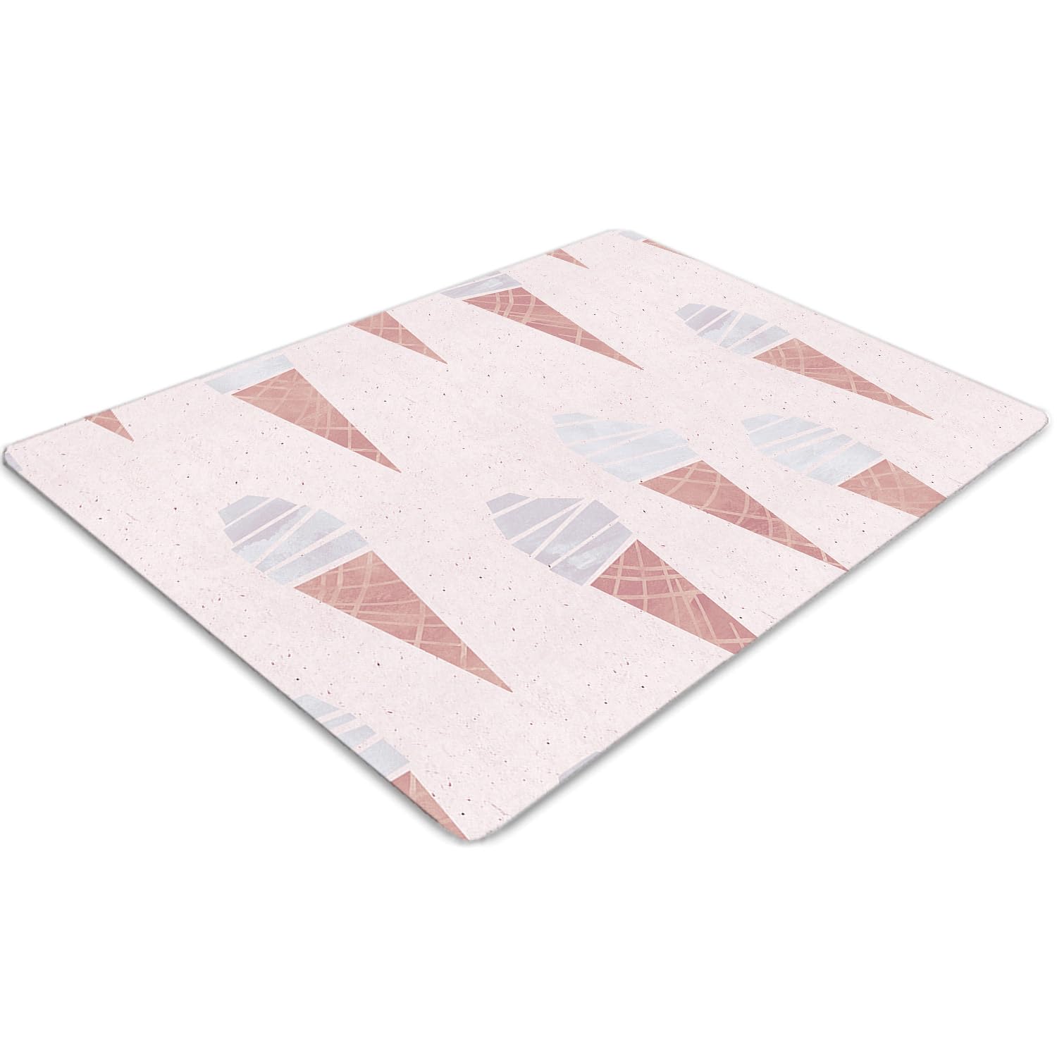 Tapis de chaise pour maison et bureau protecteur de sol rectangulaire facile à nettoyer