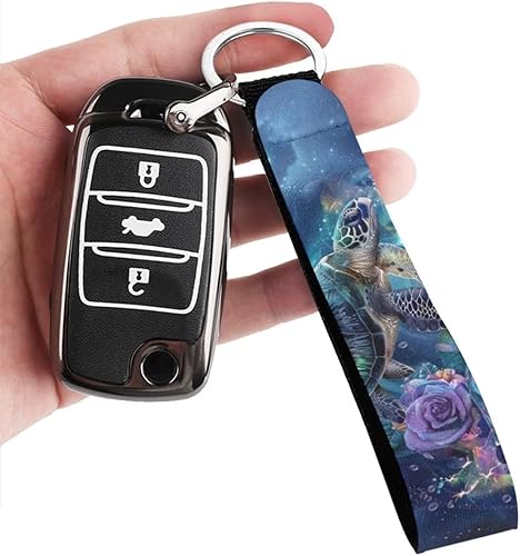 Miniatura 10 de Llavero automático Lanyard Hand Wrist Lanyard Correa de muñeca con anillo de metal