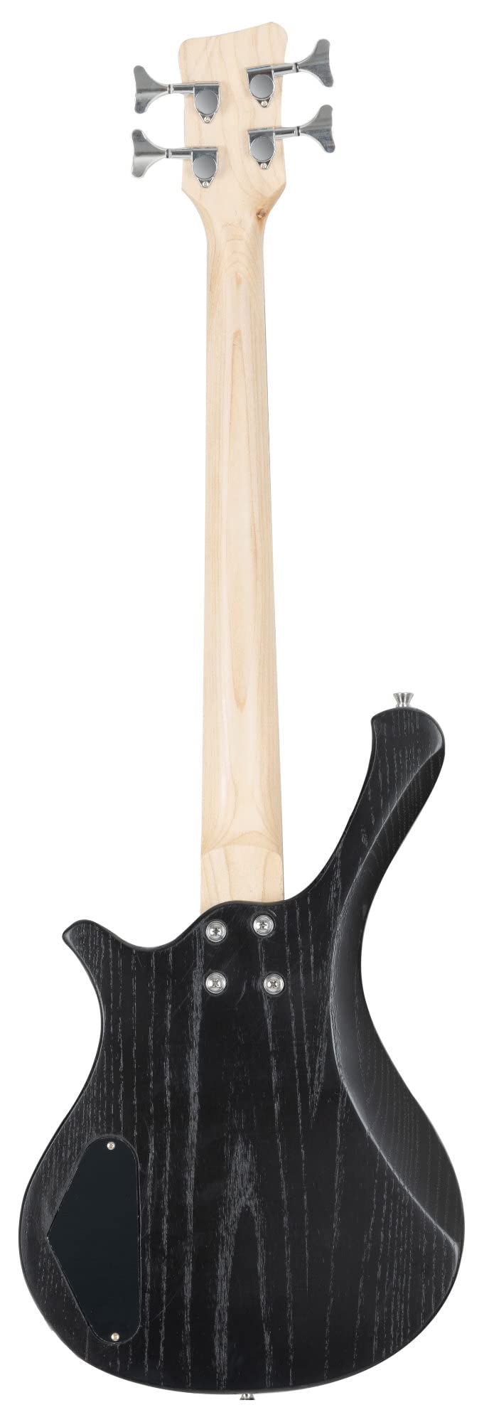 Rocktile TB-4 MBK Traveler E-Bass - 4-saitiger E-Bass im Reiseformat - Body: Erle, Hals: Ahorn - Griffbrett: Technical Ebony - 2 Single Coil-Tonabnehmer - Matte Black