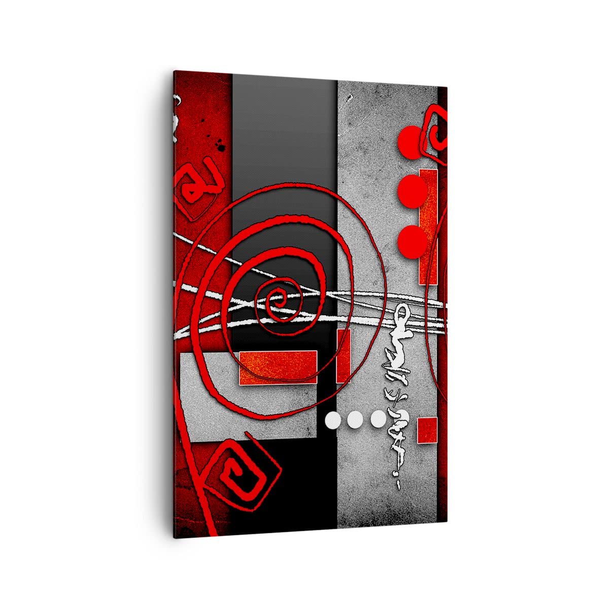 Cuadros Decoracion Salon Gráfico figuras geométricas círculo Lienzos decorativos 80x120cm Cuadro Sobre Lienzo Moderno Vertical Dormitorio Cuadros Pared Imágenes Wall Art Prints Grande PA80x120-0599