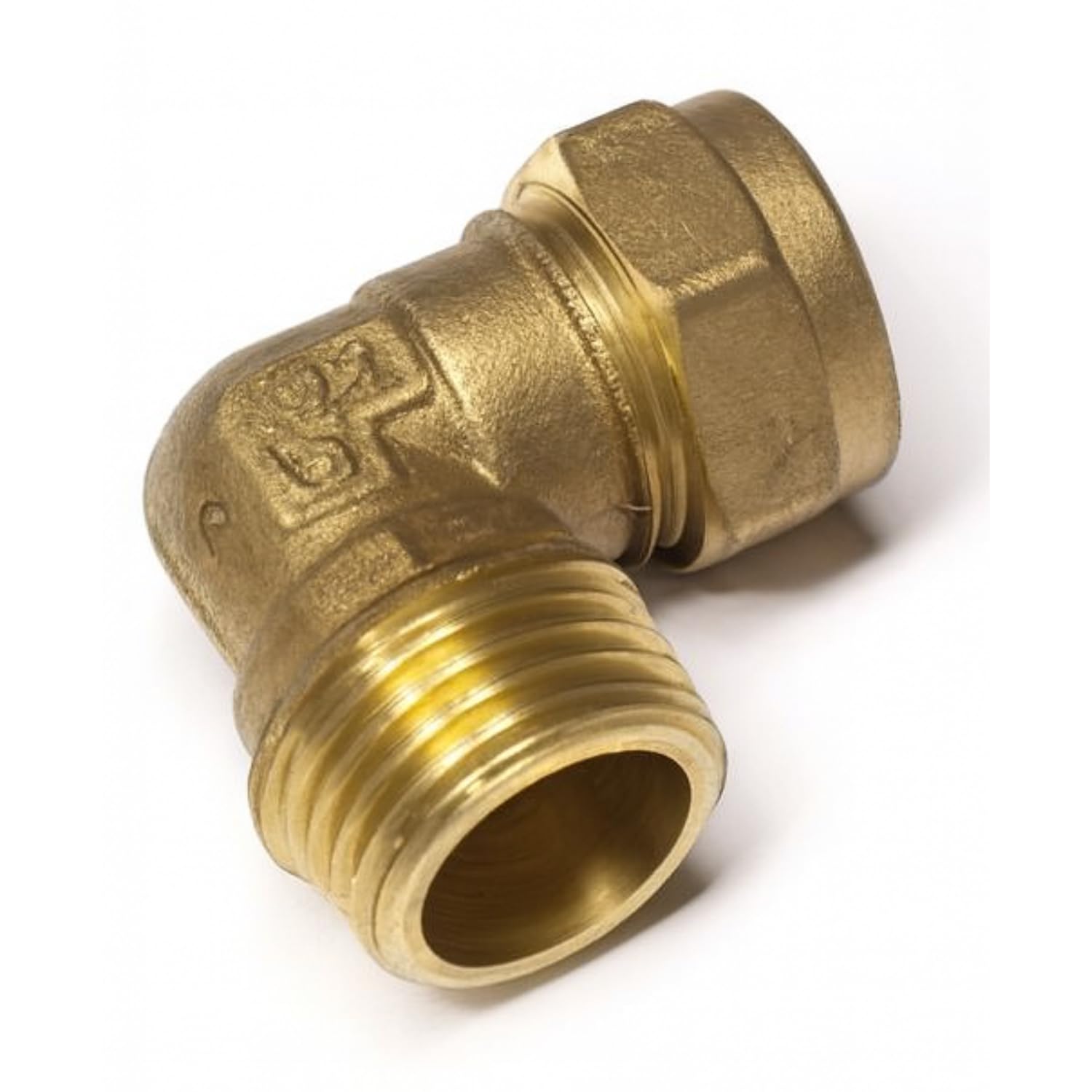 Coude compression 28mm raccord laiton Westco J607 pour réseau chauffage