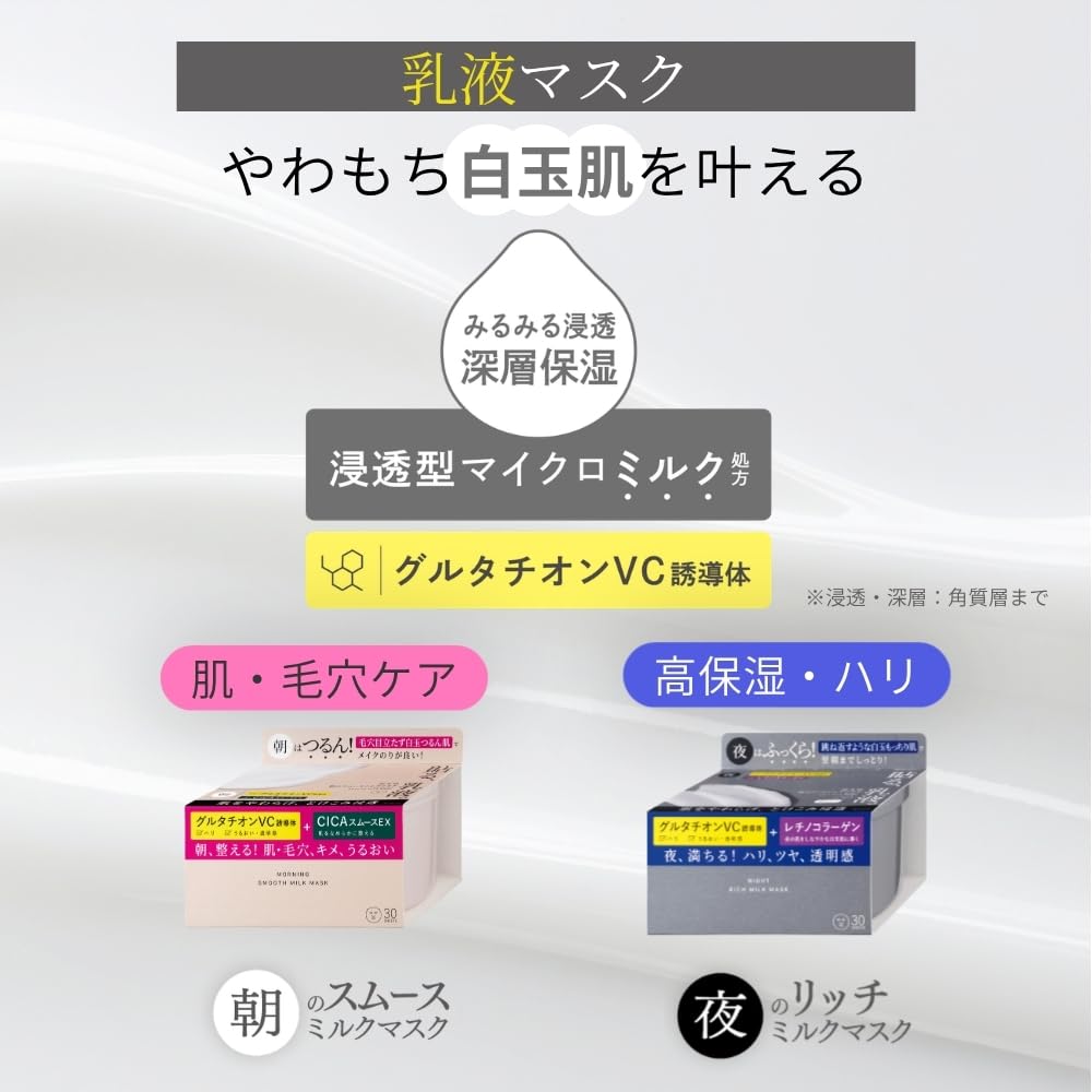 Amazon.co.jp: 肌美精 夜のリッチミルクマスク 7枚 | 貼る乳液