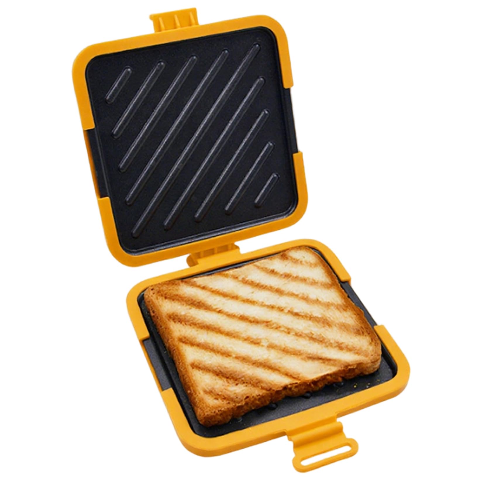 Toastie sandwich maker press compact et lavable pour cuisson au micro-ondes