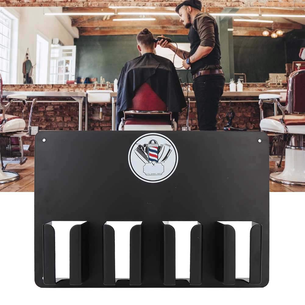 Hair Clipper Holder, Barber Station Electric Hair Clipper Hairstylist Tools Storage Rack Salon Accessories Wall Mounted Barber Hair Clipper Storage Tool Holder for Barber Station