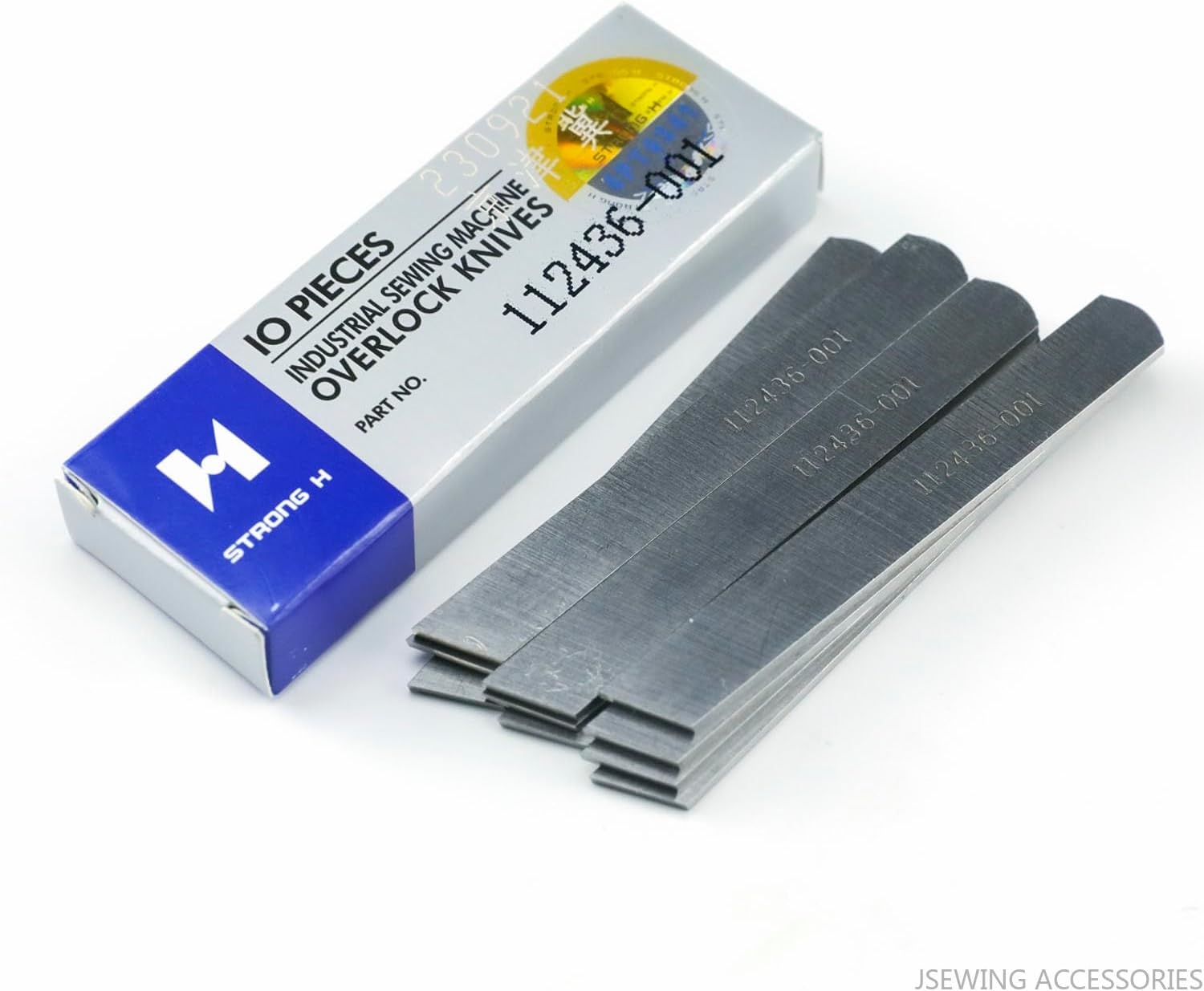 Blooy - 144074-300 + 112436-001 Upper and Lower Knife Set for Brother EF4-B531, B561, B571, MA4-B581 Overlock Sewing Machines (10 Sets)