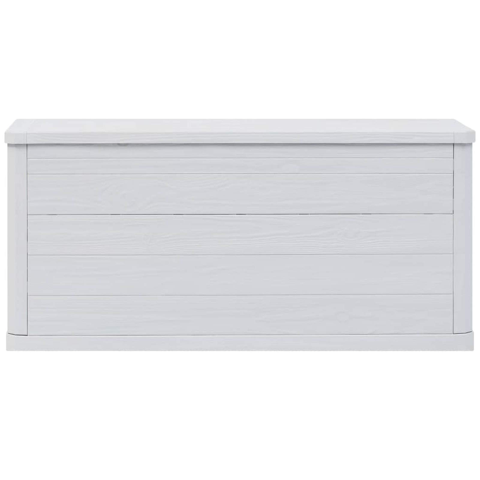 Coffre de jardin avec coffre extérieur 280 l gris clair