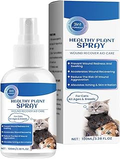 Skin Care for Cats, Itching Relief Spray, 100 ml Gentle Anti-Itching Cat Spray, Hot Spot Relief, Soothing Spray for Cats, Natural Wound Healer for Cats, Repair product image