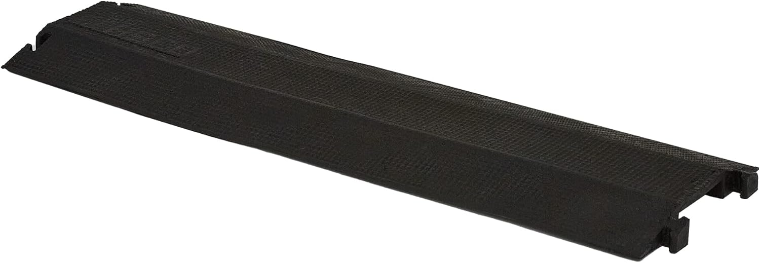 Elasco Dropover Cable Cover with 4" x 1" Channel - Black