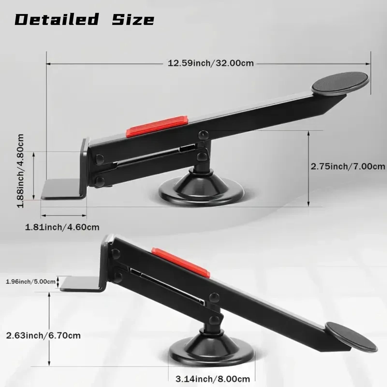 Sollevatore Per Porte E Mobili A Pedale, 75kg Solleva Porte Alza Mobili Con Rotazione Di 360 Gradi, Sollevatore Porte Cric Per Mobili Per L'Installazione Della Porte, Pannelli O Cartongesso