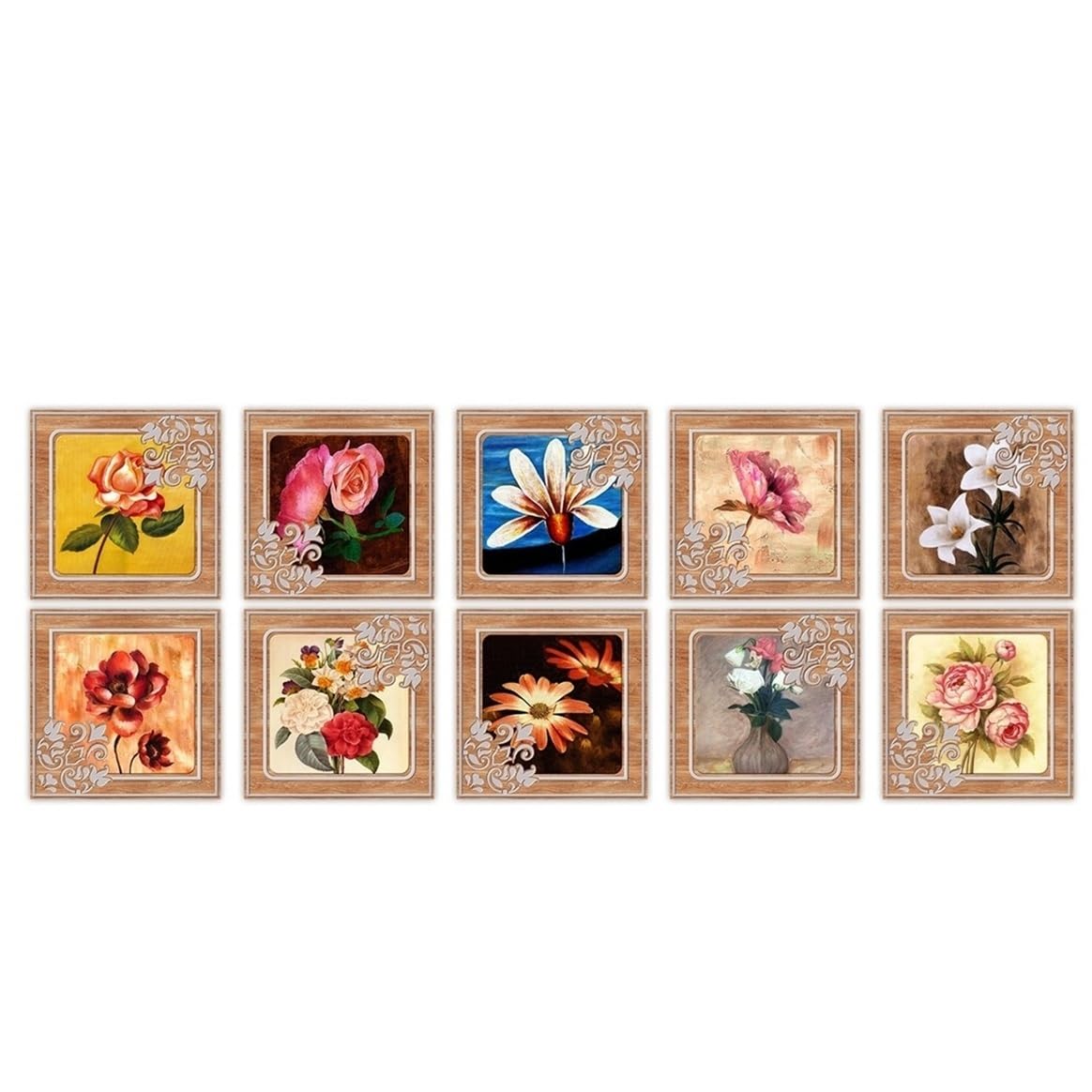 CYWDHFO Self-Adhesive Wall Stickers, Crystal Tile Decor