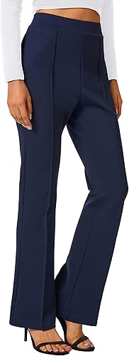 Miniatura 47 de Urban CoCo Pantalones de trabajo elásticos con corte de bota, pantalones de yoga pequeños para oficina casual Gris