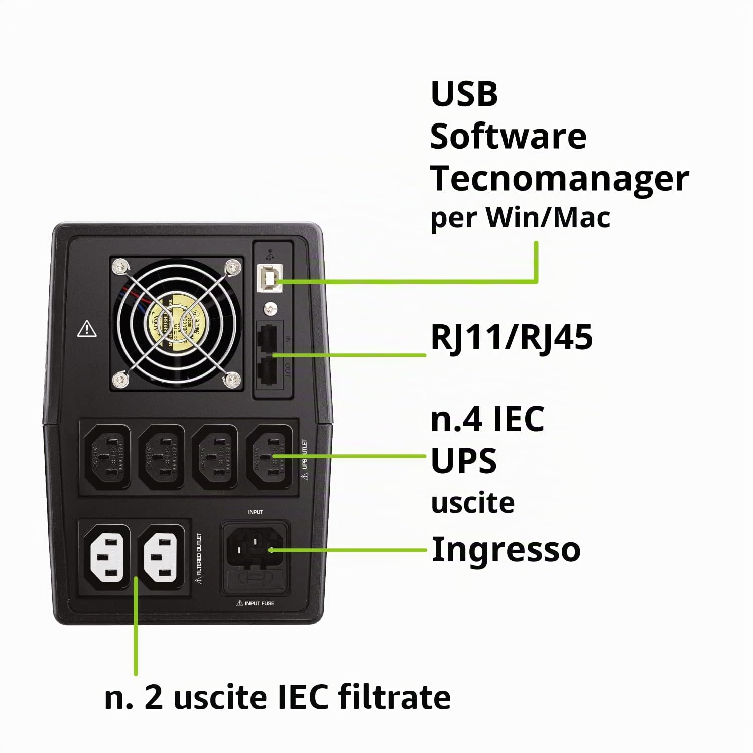 Tecnoware UPS non ordinabile