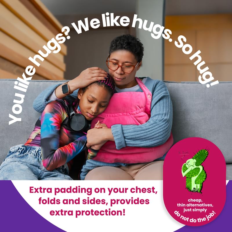 KOKOBAL Mastectomy Pillow Post Op Pillow for Breast Surgery Recovery | Choose The Color for You | Hand Ice-Pack Pockets | Converts to Cloud Soft Cushion (Fuchsia Elegance)