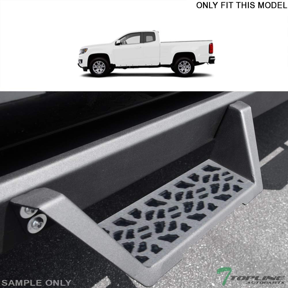 6-Inch Black Side Step Running Boards For 2015-2022 Chevy Colorado GMC Canyon Extended Cab