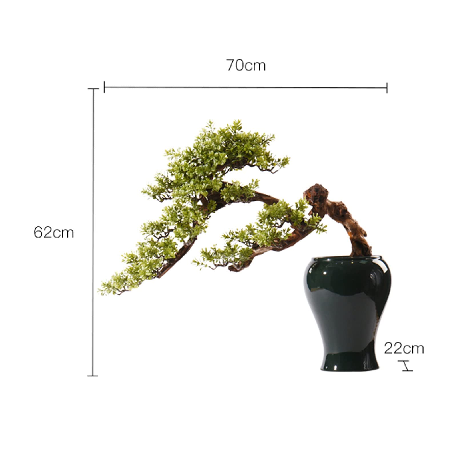 Bonsaï artificiel Bonsaï Arbre Grand Chinois Artificiel Bonsaï Arbre Salon Bureau Bureau Décoration Faux Bonsaï Faux Arbre Décoration De La Maison Plante En Pot Avec Pot De Fleurs En Céramique Décorat