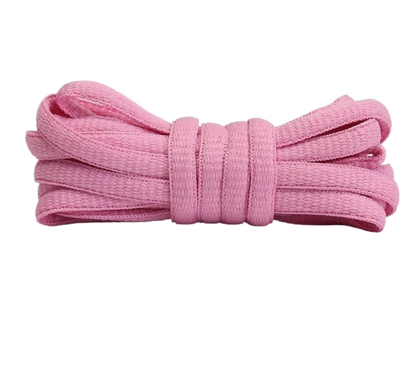 5 paires de lacets sport plats et semi-circulaires for hommes femmes Pour Baskets(Pink,120cm)
