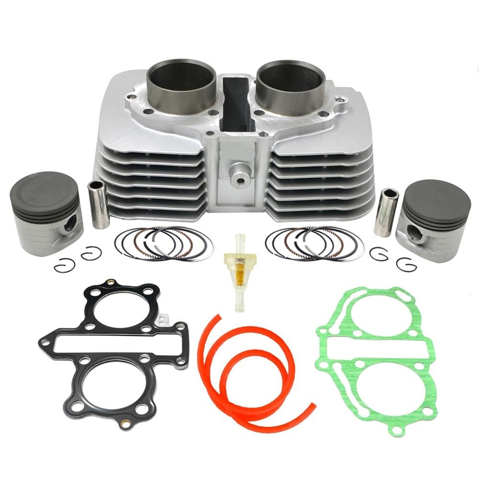 Motor Cilinderpad Pasuje do motocykla HONDA CA250 CMX250 CMX250C Rebel 250 Akcesoria Cylinder + Tłok + Pierścienie Zestaw Rur 53mm