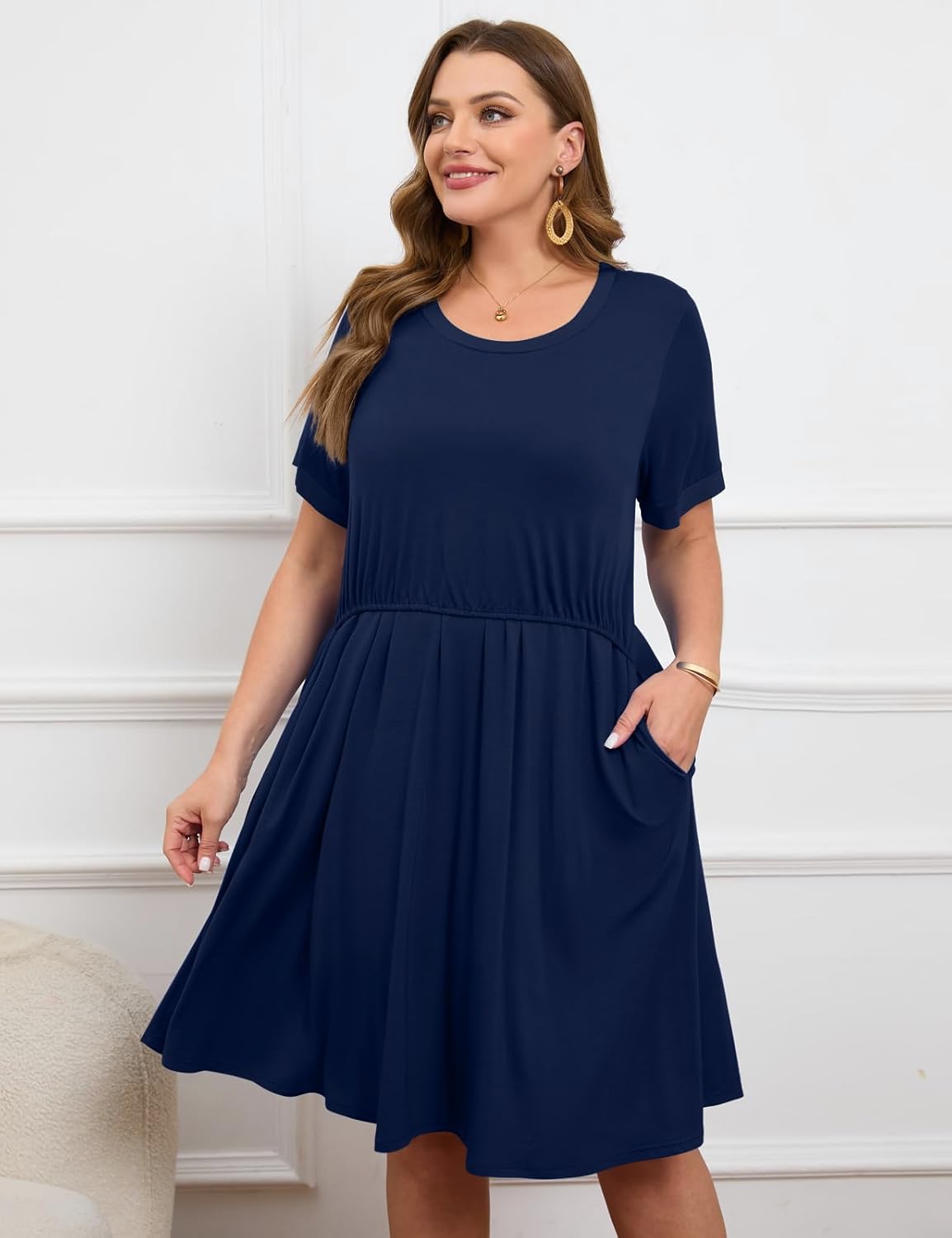 JollieLovin Women's Plus Size Maternity Dress Labor and Delivery Gown Summer Nursing Nightgowns Sleepwear(L-5XL)