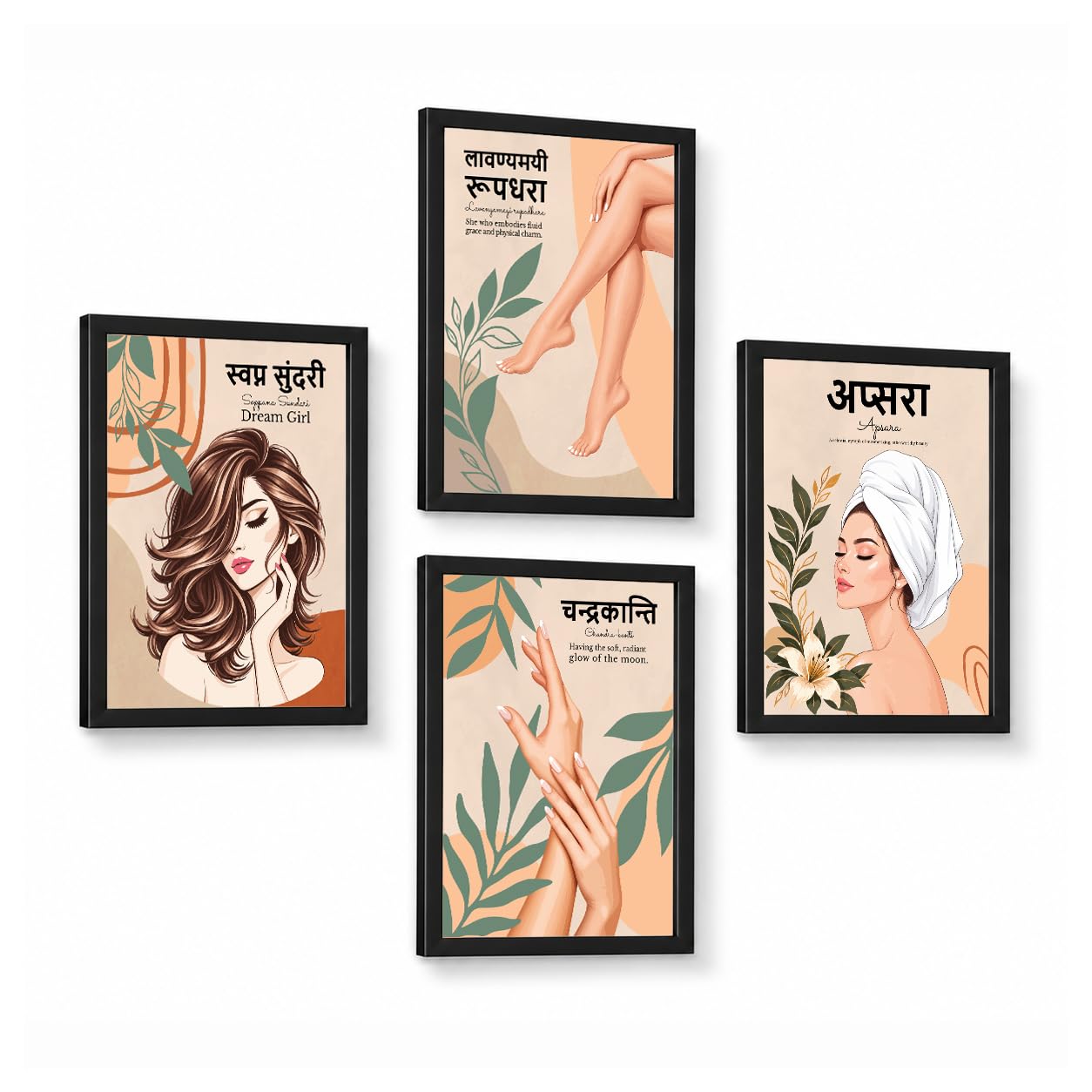 Chaka Chaundh Sanskrit Art - Wall Decor & Poster Set -1 Chaka Chaundh Sanskrit Art - Wall Decor & Poster Set -1
