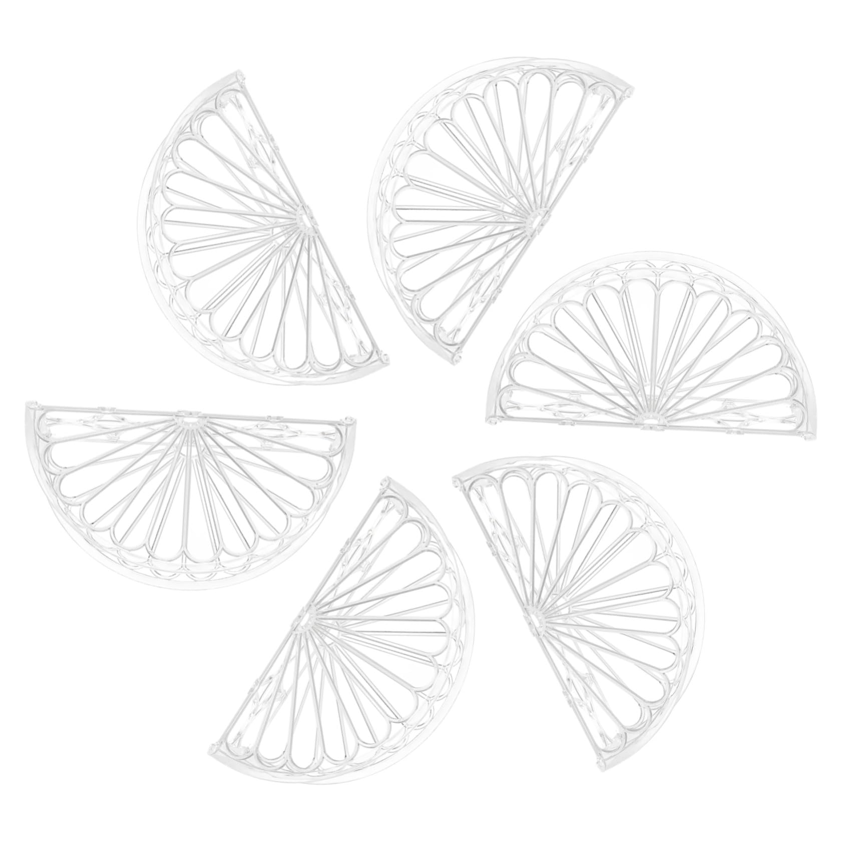 Servilletero de Mesa Transparente Semicircular Ps 6 Piezas