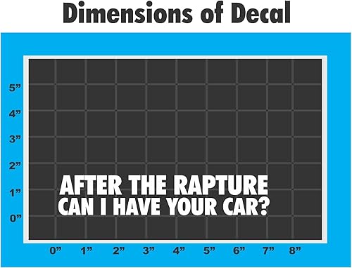 Miniatura 2 de Sticker Connection  After The Rapture Can I Have Your Car  Calcomanía de vinilo para parachoques para automóvil, camión, ventana, laptop  1.4 x 7