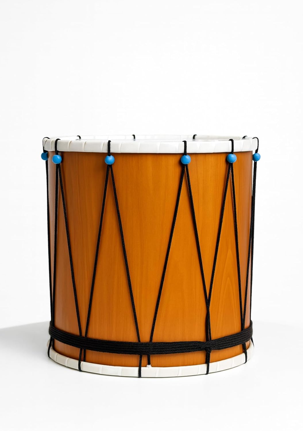 Frame Drum 12-Inch Plywood Folkloric Percussion Instrument Brown Finish for Traditional Music Performance - Brown