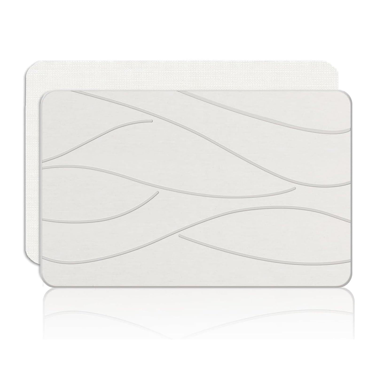 Tapis de bain en terre de diatomée – Tapis de pierre à séchage rapide avec base antidérapante, tapis de sol absorbant l'eau pour la maison