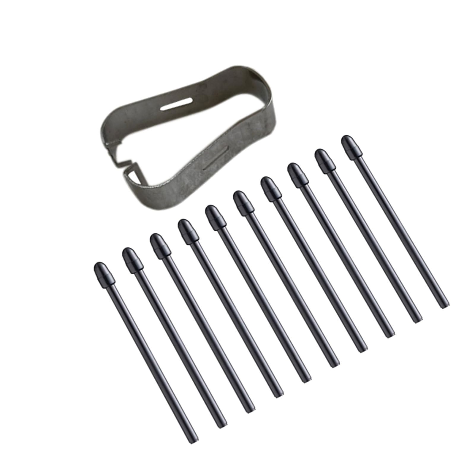 Montesy 50/40/30/20/10pcs Pen Nibs Tips and Clips for Pen 133 Pen Standard Pen Tip Replacement Accessories