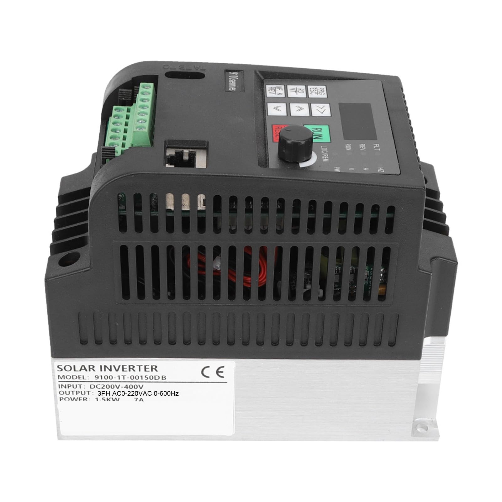 Ausla Inwerter Fotowoltaiczny, Przetwornica Częstotliwości PV 200–400 V, Wejście 3-fazowe, 0–220 V Prądu Przemiennego, Moc Wyjściowa 1,5 kW. Wbudowany Automatyczny Start MPPT dla Napędu Silnika