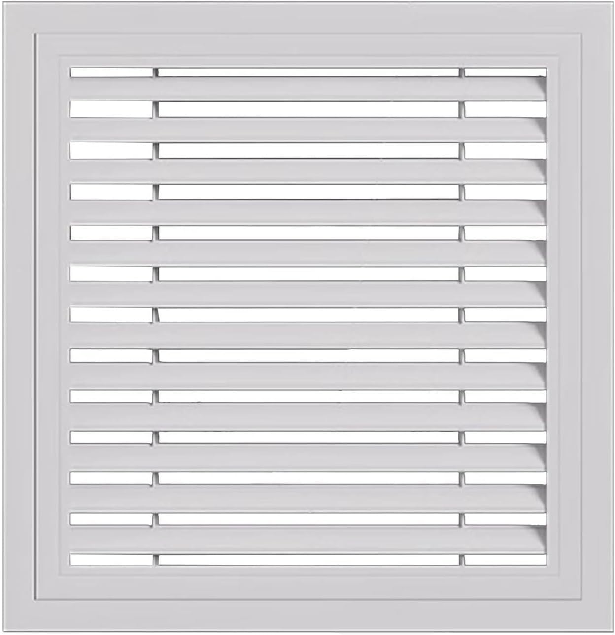 1pc ABS Louvered Vent Panel - Removable Gable/Attic Vent with Filter Screen for Bathrooms, Basements, and Garages(510x510mm)