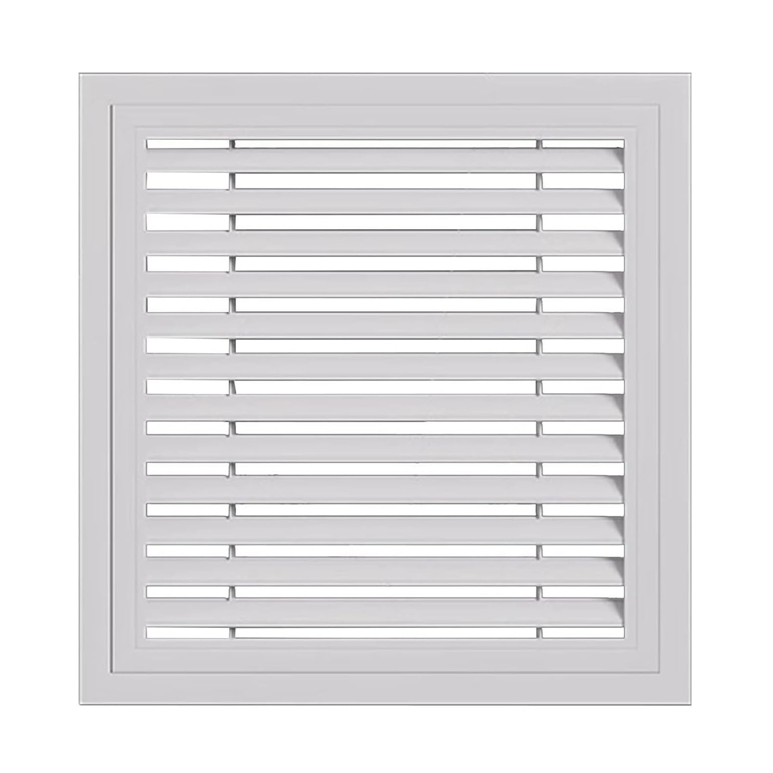 ABS Louvered Vent Panel - Removable Gable/Attic Vent with Filter Screen - Customizable Sizes(460x610mm)