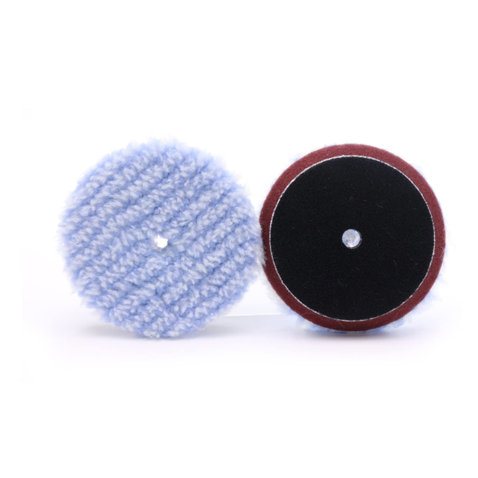 3"/4"Pad polerski z mikrofibry w paski Car Medium Cut Pad polerski do detali samochodowych fangzi (Color : 3 pcs microfiber pad, Size : Sponge)