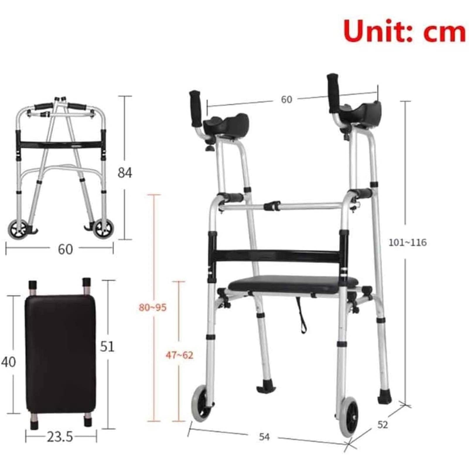 Andadores para personas mayores Andador vertical para ancianos Andador con asiento y ruedas Andador con asiento Andador con ruedas Andadores con ruedas para movilidad limitada con discapacitados,