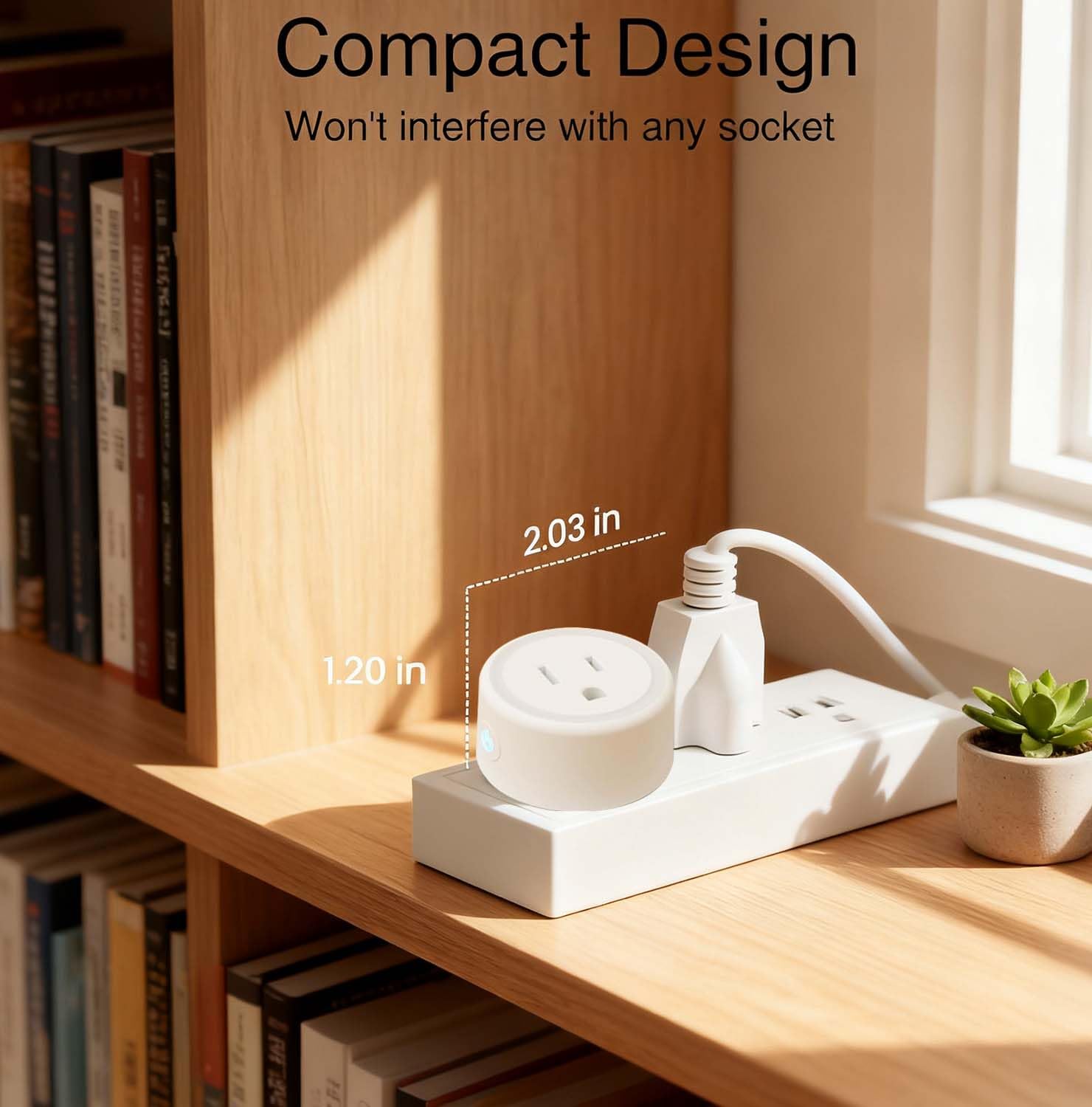 Zigbee Smart Plugs Outlet Works with ST and Echo Plus Hub Voice Control Compatible with Alexa and The — view 3