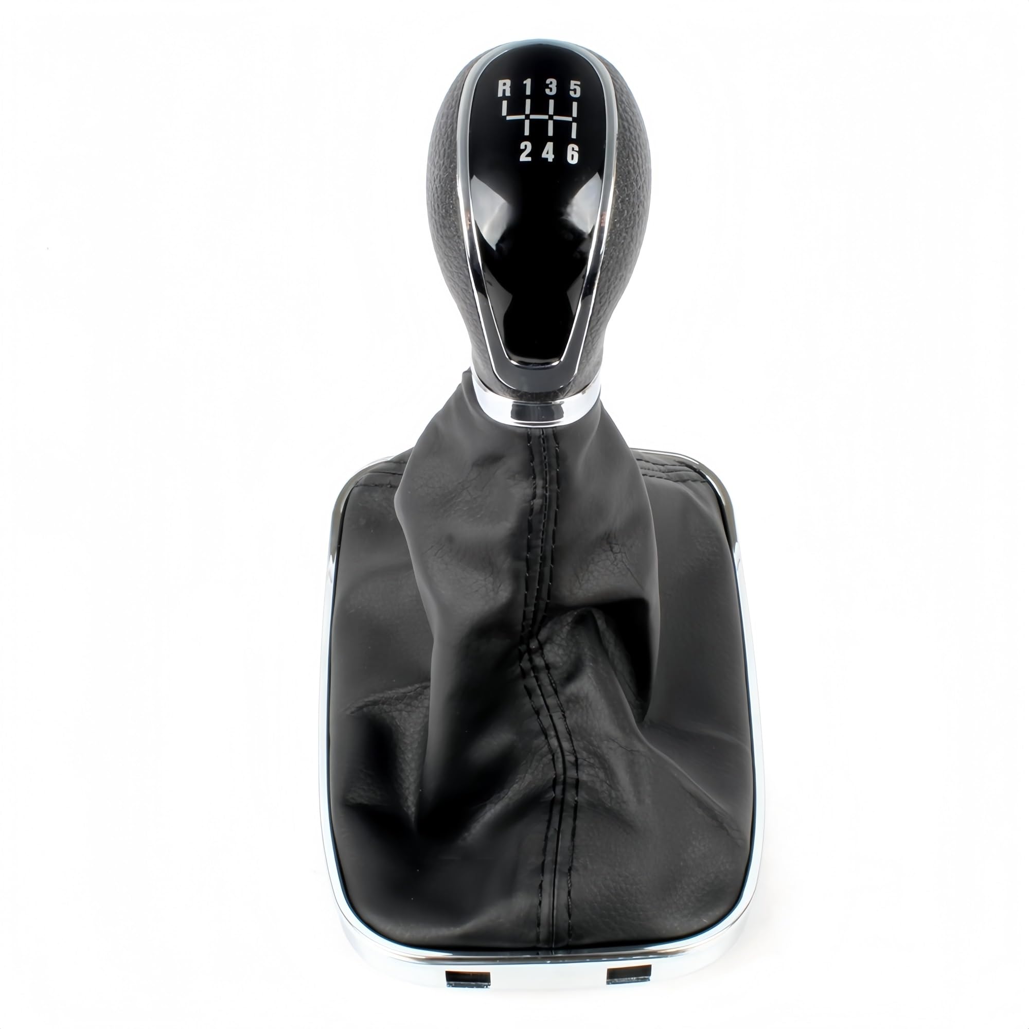 Jeocoai Car Gear knob for Opel for Insignia 2003-2017 Car-Styling 5/6 for Speed Gear Stick Shift Knob Leather Boot(6S Set)