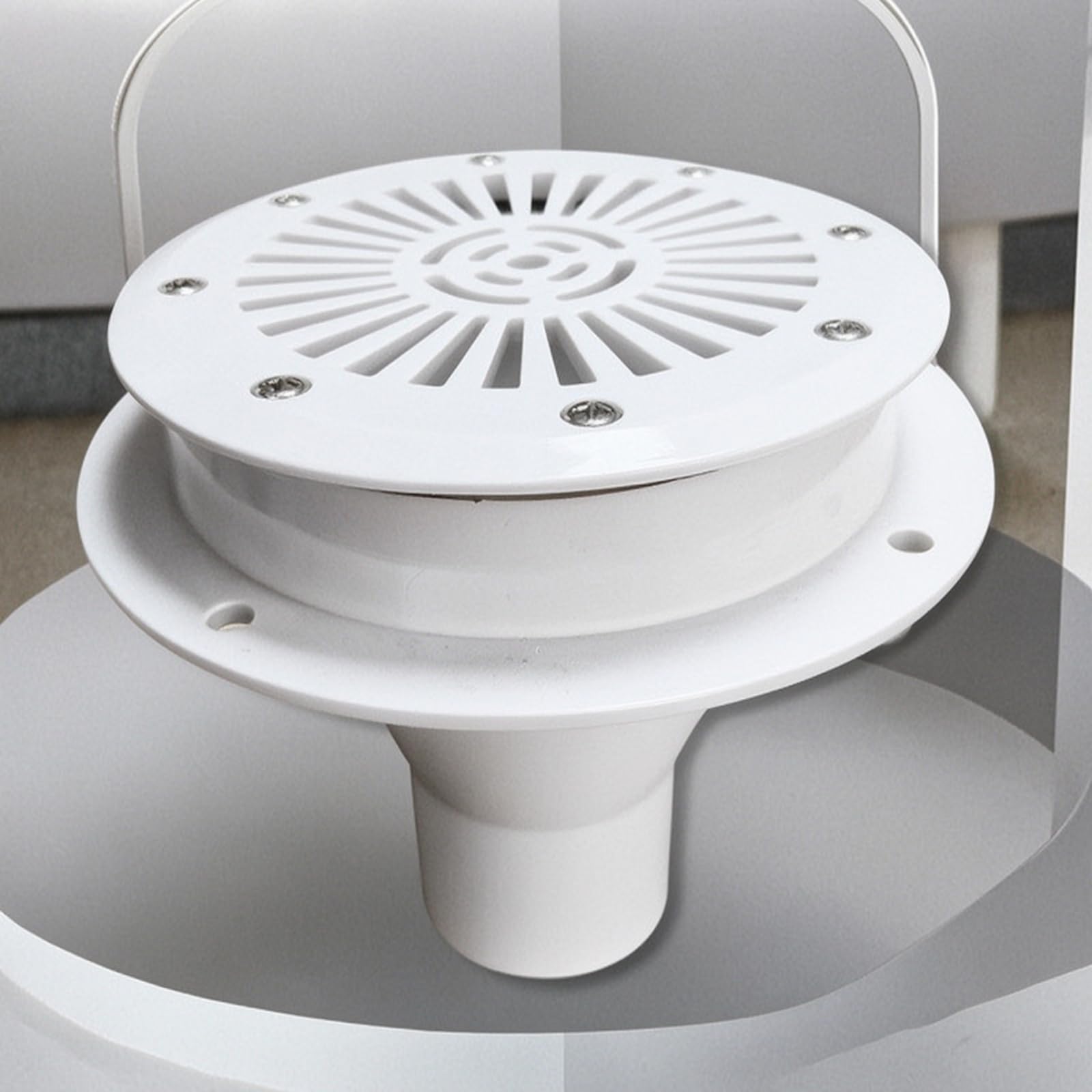 Bocchetta di Scarico in PVC Antivortice Presa D'acqua Compatibile Raccordo per Piscine Interrate