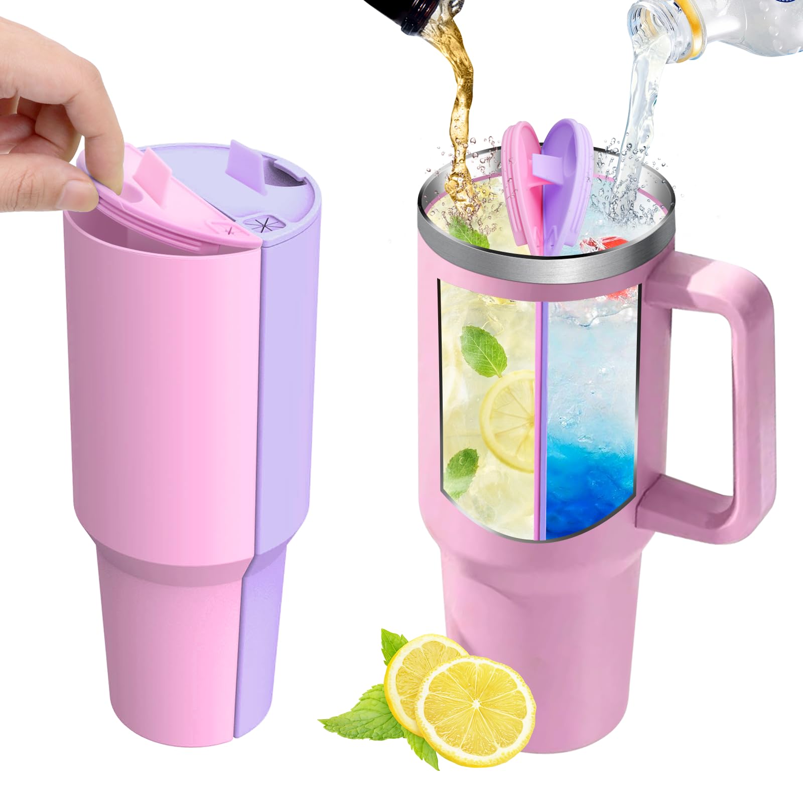 Photo 1 of Hysagtek 2-in-1 Drink Separator for 30 oz Stanley Tumbler
