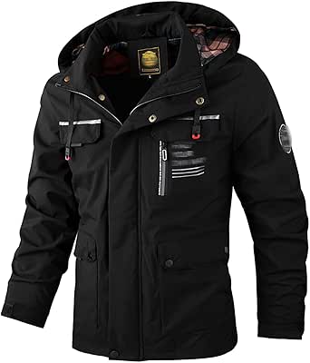 Chaqueta Bomber Negra Extragrande Con Bolsillos MA1 De DESIGN
