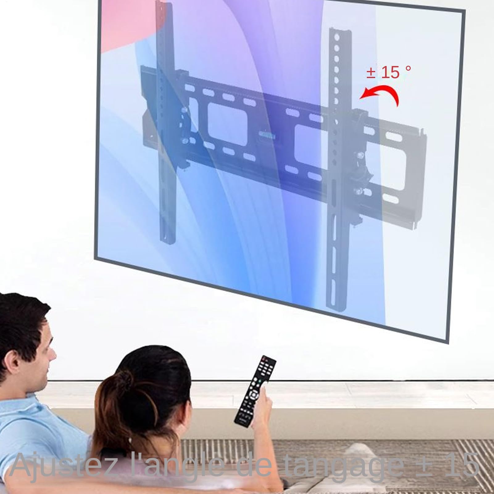 Soporte Ajustable Para TV Soporte de Pared para TV Plana y Monitor