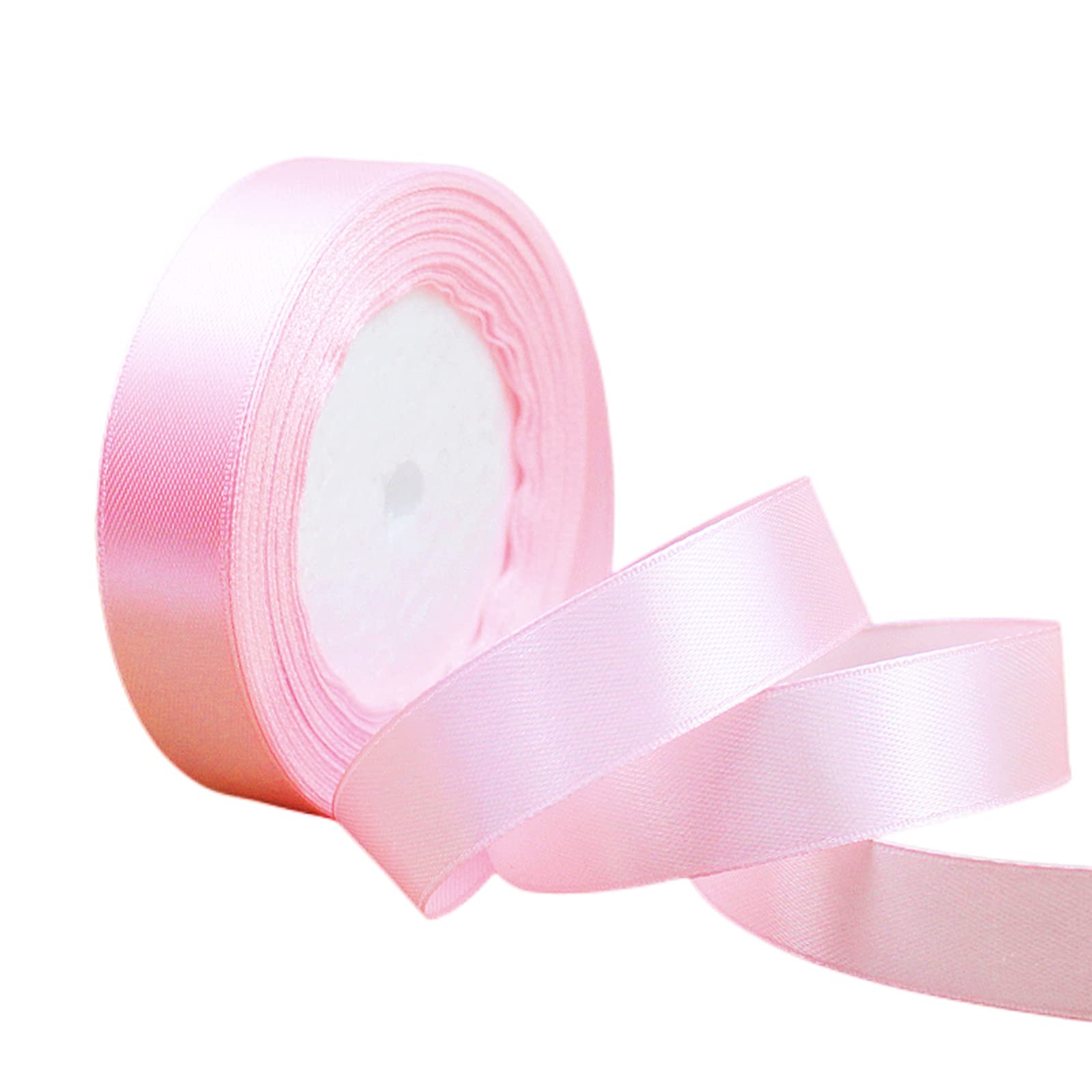 Champagne Gold Satin Ribbon 10mm, 23 Meters Champagne Fabric Ribbons Double Sided Silk Ribbons for Gift Wrapping, Crafting, Hair Bows, Balloons, Wreaths, Cakes, Wedding Party, Christmas Decoration — view 36