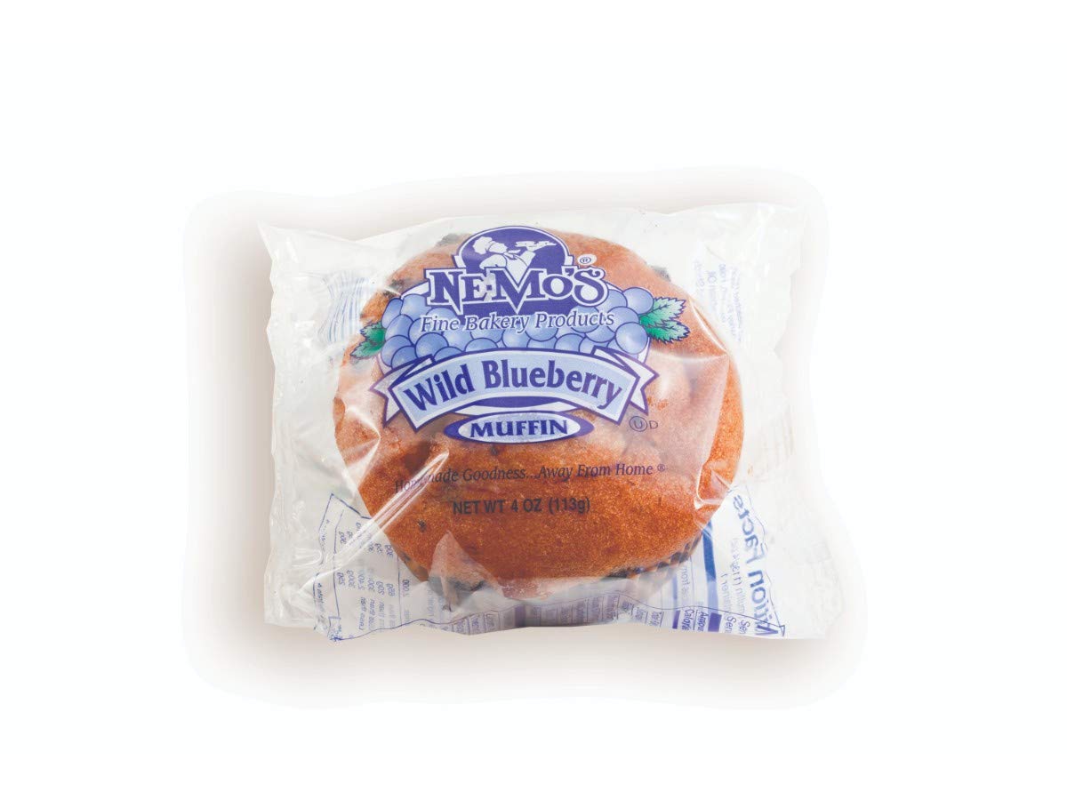 Ne-Mos Wild Blueberry Muffin, 4 Ounce -- 12 per case.