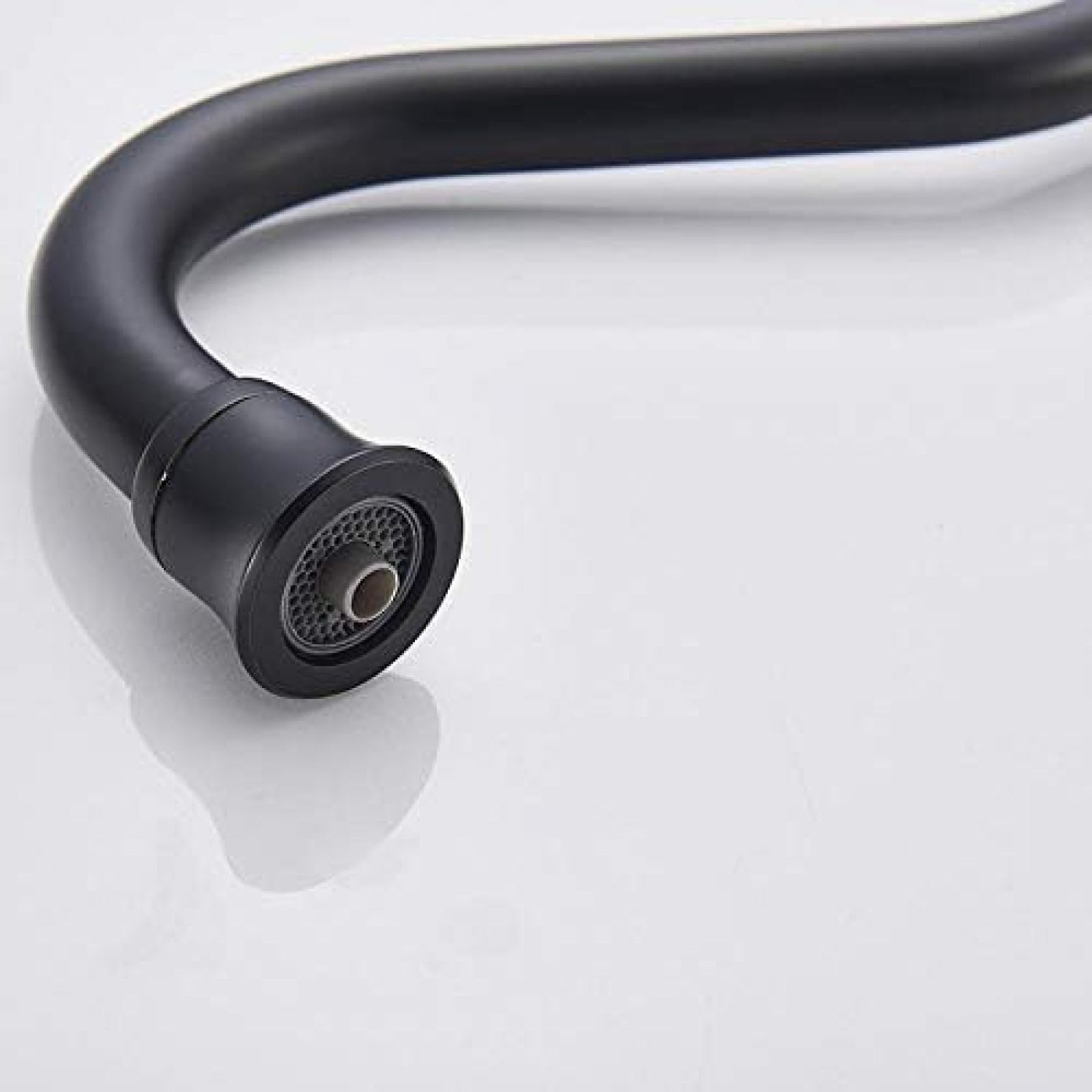 Rubinetto per lavello da Cucina Nero Opaco con Doppia Maniglia, Miscelatore per Bevande con Filtro per Acqua Pura, Rubinetto per Acqua Calda e Fredda, Elegante Design a Due beccucc