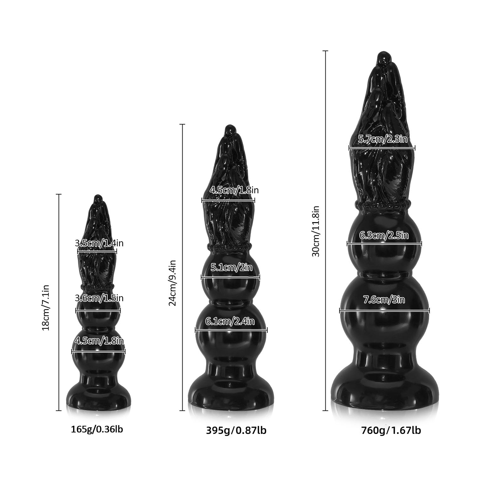 Palline Anali, Sex toys Pugno Dildo, Mano Dildo Fisting Anale Plug Donna Uomo, Butt Plug con Ventosa, Anali Giocattoli Anale-dilatatore SexToy (30cm)