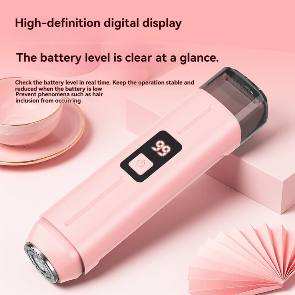 Lady Grooming Device 2 в 1, электрическая машинка для стрижки волос, бритва с двойной насадкой для женщин, для подмышек, ног, зоны бикини, для удаления волос в паховой области C