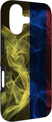 Vista 90 de Funda para iPhone 12 Pro Max Smoky Colombia Bandera - Estilo Humo Colombiano Orgullo